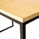 Ver imagem 3 de Mesa De Escritório Industrial 100x60 cm Madeira E Ferro Pinus 30mm