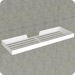 Porta Shampoo Inox Suporte De Parede Banheiro Branco MAX - 4