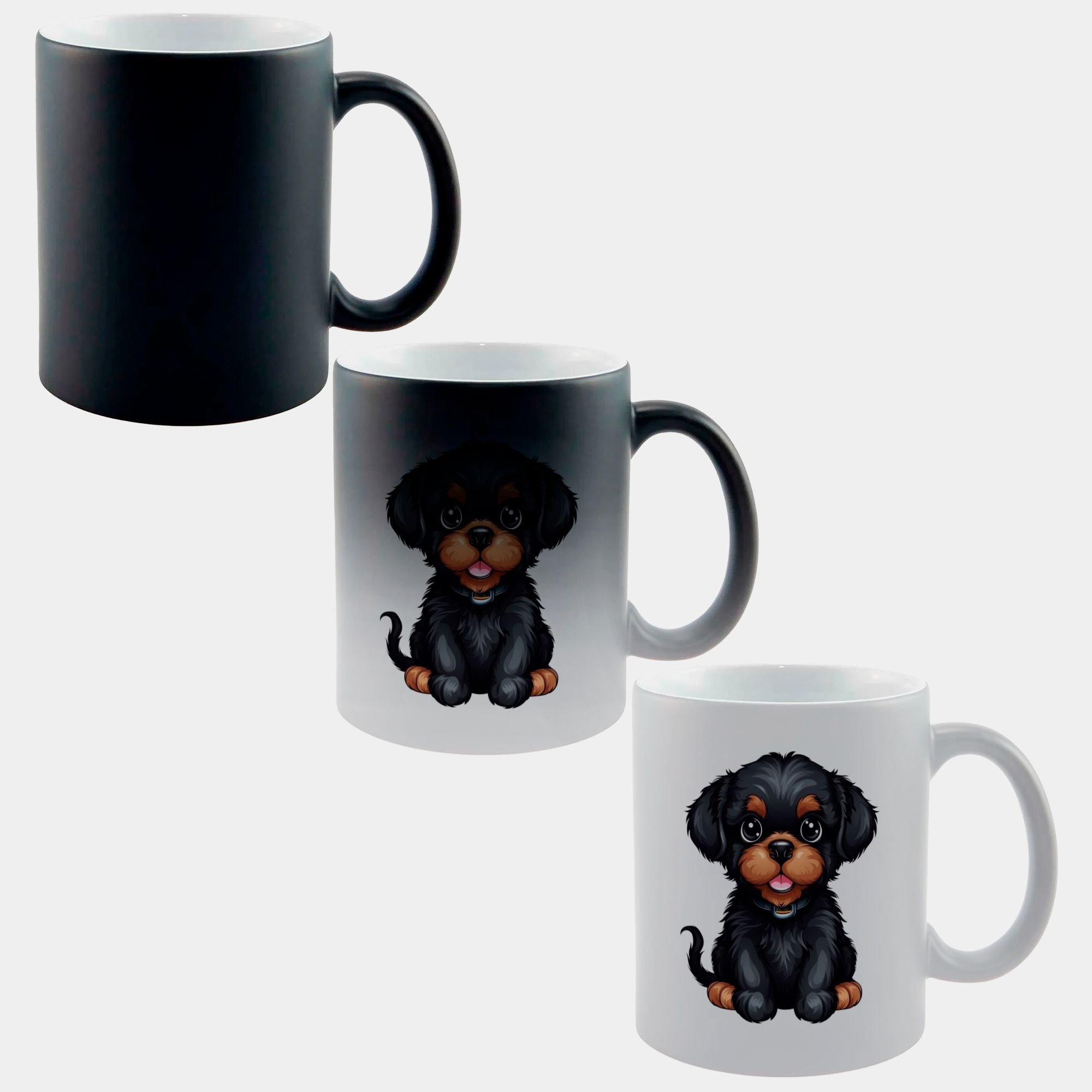 Caneca Mágica Muda de Cor Cachorro Desenho Fofo 31 - 1