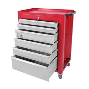 Carrinho para Ferramentas 120 KG 6 Gavetas CS-08 Vermelho FERCAR