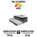 Ver imagem 7 de Bicama Box Baú Solteiro com Colchão Gransleep Ecoflex Molas Verticoil Linho Cinza 88x188