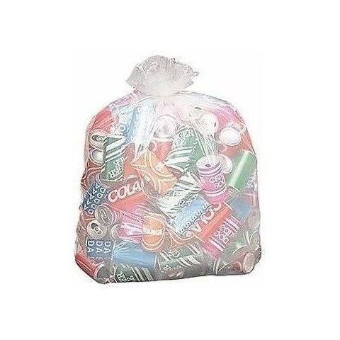 Saco Para Lixo 200L Transparente 90X110X 0,12 200 2 Pacotes