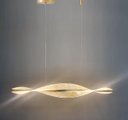 Ver imagem 3 de Pendente Moderno Dourado Led Luz Quente 3200k Bivolt