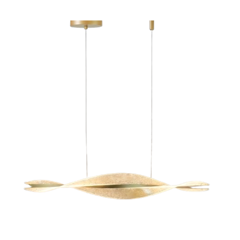 Pendente Moderno Dourado Led Luz Quente 3200k Bivolt