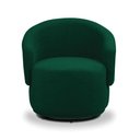 Ver imagem 5 de Poltrona Decorativa Orgânica Kit 2 Névoa Bouclê Verde E03 - D’Rossi