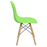 Kit 7 Cadeiras Charles Eames Eiffel Wood Design Verde Claro - 4