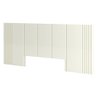 Cabeceira Cama Casal Ripado Dalla Costa 100% Mdf Off White - 3