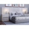 Cabeceira Cama Casal Ripado Dalla Costa 100% Mdf Off White - 1