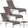 3 Espreguiçadeiras e Mesa para Piscina, Área, Varanda Trama Original - 1