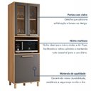 Ver mais imagens de Cozinha Completa Modulada 3 Peças 9 Portas 2 Gavetas Salvador Bege/Cinamomo/Grafite