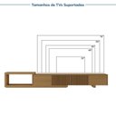 Ver imagem 7 de Rack Extensível para TV até 75 Polegadas Planejado 244cm Portas Ripadas Aruá CabeCasa MadeiraOriginals Marrom Jatobá