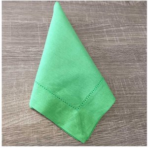 Cj.4 Guardanapos a Jour Percal 100% Algodao Verde Pistache 40x40cm