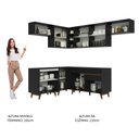 Ver imagem 6 de Armário de Cozinha Completa de Canto 402cm Preto Reims Madesa 03