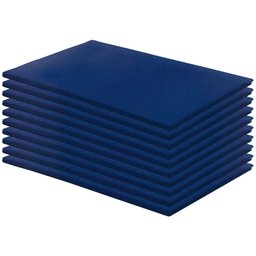 Kit 20 Colchonetes Abdominal 100x60x3 D28 Azul RG Colchões - 1