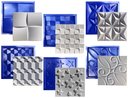 Ver imagem 1 de Conjunto 6 Formas 3d Gesso E Cimento Abs Azul 1mm