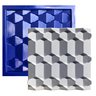 Conjunto 6 Formas 3d Gesso E Cimento Abs Azul 1mm  - 5