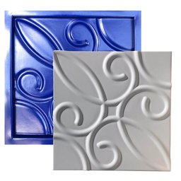 Conjunto 6 Formas 3d Gesso E Cimento Abs Azul 1mm  - 7