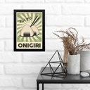 Ver imagem 1 de Quadro Comida Japonesa - Onigiri 24x18cm - com Vidro:moldura Preta