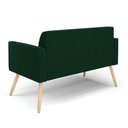 Ver imagem 7 de Sofá 2 Lugares Namoradeira Pé Palito Natural Marisa Bouclê Verde D03 - D'Rossi