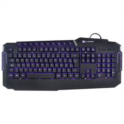 Teclado VX Gamer Hercules Led 3 Cores 1.8m Gt 200 + Mouse VX Gamer Icarus 3200 Dpi C/ Ajuste De Peso - 2