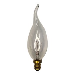 Kit 10 Lâmpada Decorativa Vela Bico Torto 40W 130V E12 Clara - 2