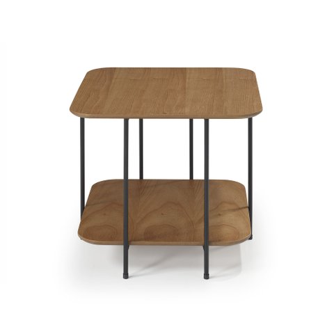 Mesa Lateral Baixa René - 10075 Mmj-nc Nc-amêndoa/preto (metal)