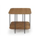 Ver imagem 1 de Mesa Lateral Baixa René - 10075 Mmj-nc Nc-amêndoa/preto (metal)