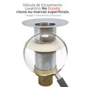 Ver imagem 3 de Válvula Lavatório 7/8" com Ladrão Cromada Rio - 1603crione