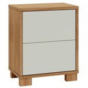 Ver imagem 1 de Mesa de Cabeceira 2 Gavetas 54cm Click D03 Freijó Off White - Lyam Decor