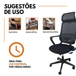 Cadeira Presidente Oficial Comfort Vinci - 6 - Vinci com Apoio - 2