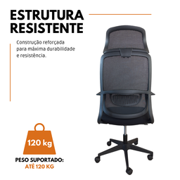 Cadeira Presidente Oficial Comfort Vinci - 6 - Vinci com Apoio - 5