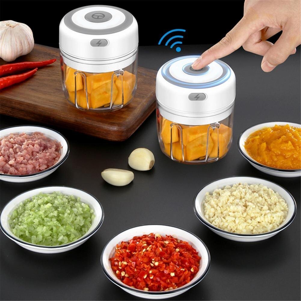 Moedor De Alho WALFOS, Picador Elétrico Sem Fio Usb Com Moedor De Alho - 4