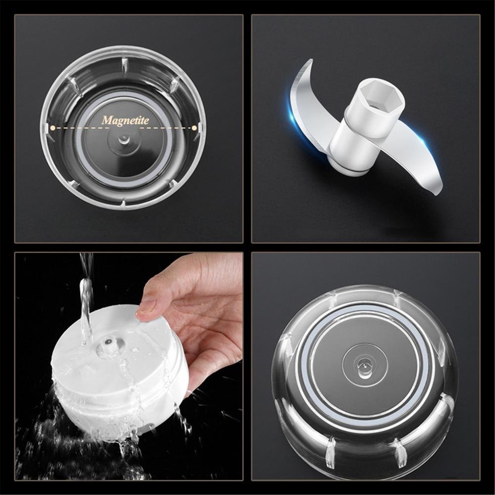 Moedor De Alho WALFOS, Picador Elétrico Sem Fio Usb Com Moedor De Alho - 3