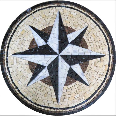 Rosa Dos Ventos em Mosaico Rosa Dei Venti 130cm