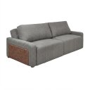 Ver imagem 2 de Sofá Cama Dublin,1,90m Retrátil e Reclinável, Tecido Bouclé, Cinza Molas Ensacadas, .