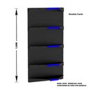 Ver imagem 3 de Gondola Parede 196 Amapa Flex Kit 4 Metros 1 Canto Preto Pe Az - Amapá