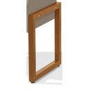 Ver imagem 4 de 2 Puff Retangular 59cm Decoração Sala Recepção Reforçado Cinza/cobre