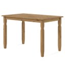 Ver imagem 1 de Mesa de Jantar Retangular de Madeira Maciça Marrom Antique