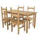 Ver imagem 3 de Mesa de Jantar Retangular de Madeira Maciça Marrom Antique