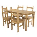 Ver imagem 5 de Mesa de Jantar Retangular de Madeira Maciça Marrom Antique