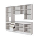 Ver imagem 5 de Armário de Cozinha Compacta Nicho Micro-ondas 100% Mdf 250cm Branco Celeste Kappesberg