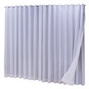 Ver imagem 3 de Cortina Blackout com linho 8,00x2,30 Para Trilho Duplo:Branco-Gelo