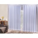 Ver imagem 2 de Cortina Blackout com linho 8,00x2,30 Para Trilho Duplo:Branco-Gelo