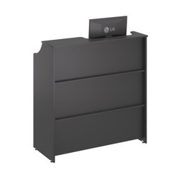 Balcao Caixa Stamp com Gaveta Preto Onix - 3