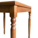 Ver imagem 2 de Mesa Zoe 4 Pes 80x80 Restaurante Cafeteria Cozinha Sala de Jantar Castanho Mogno