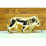 Escultura Decorativa Leao Ouro Decoração Sala Piscina Jardim Tiger Gifts Dourado - 3