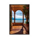 Ver imagem 1 de Quadro Decorativo - Varanda Lago de como Italia Ct009 Tela Canvas - 80x60cm