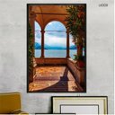 Ver imagem 2 de Quadro Decorativo - Varanda Lago de como Italia Ct009 Tela Canvas - 80x60cm
