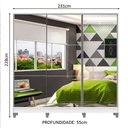 Ver imagem 3 de Guarda Roupa Juvenil 100% Mdf Madesa Kevin 3 Portas de Correr de Espelho com Pés - Branco