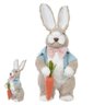 Coelho de Páscoa Macho em Pé Rosa e Azul 48x18x19cm - 3